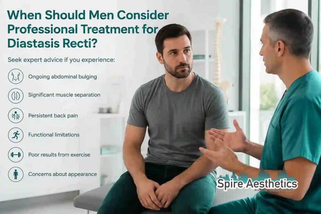 When Should Men Consider Professional Treatment for Diastasis Recti Leominster?