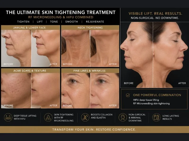 Results of combined treatment for the ultimate skin tightening treatment Leominster